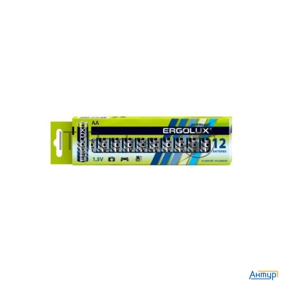 Батарея Ergolux Alkaline Lr6 Bp-12 Aa 2800mah (12шт) коробка