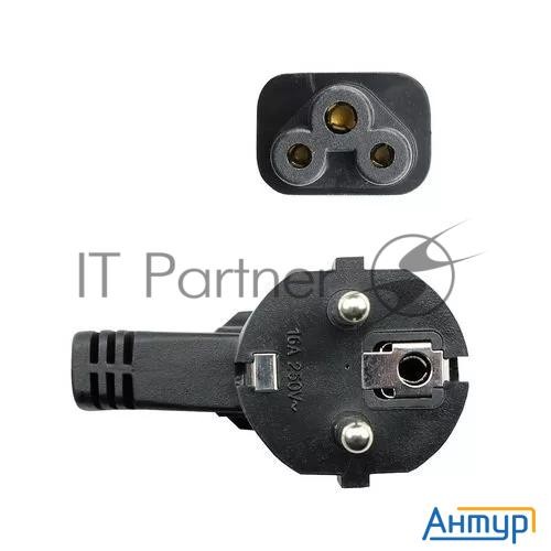 Кабель питания Vcom для ноутбуков 3М 3g*0.5mm 220v (ce022-cu) Vde стандарт