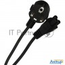 Кабель питания Vcom для ноутбуков 3М 3g*0.5mm 220v (ce022-cu) Vde стандарт