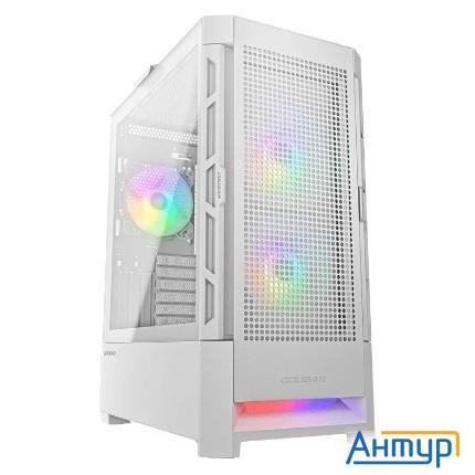 Cougar Airface Rgb White, 2х140мм + 1x120mm Argb Fan, Argb Fan Hub, без БП, белый, Atx