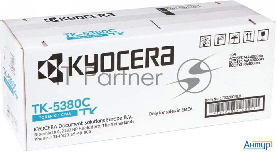 Картридж лазерный Kyocera Tk-5380c 1t02z0cnl0 голубой (10000стр.) для Kyocera Pa4000cx/ma4000cix/ma4