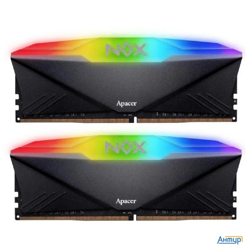 Apacer 32gb Ddr4 3200 Dimm Nox Rgb Aura2 W/hs Rp-k2 Kit (2x16gb), 1.35v, 1024x8 Ah4u32g32c28ynbaa-2