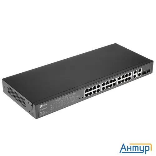 Tp-link Sl2428p Коммутатор Jetstream Smart с 24 портами Rj45 10/100 Мбит/с, 4 гигабитными портами Rj