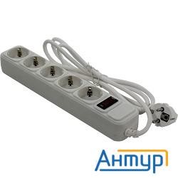 Exegate Ex221174rus Сетевой фильтр Exegate Sp-5-1.8w (5 розеток, 1.8м, евровилка, белый)