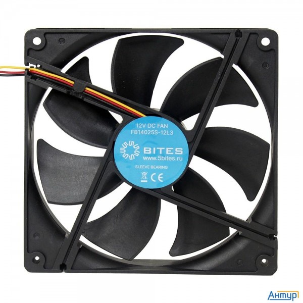 5bites Вентилятор Fb14025s-12l3 140x25 / Sleeve / 1200rpm / 3p