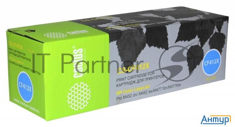 Тонер-картридж Cactus Cs-cf412x желтый (5000 стр.) для Hp Hp Clj Pro M452dn/ M452dw/m477fdn/m477fdw
