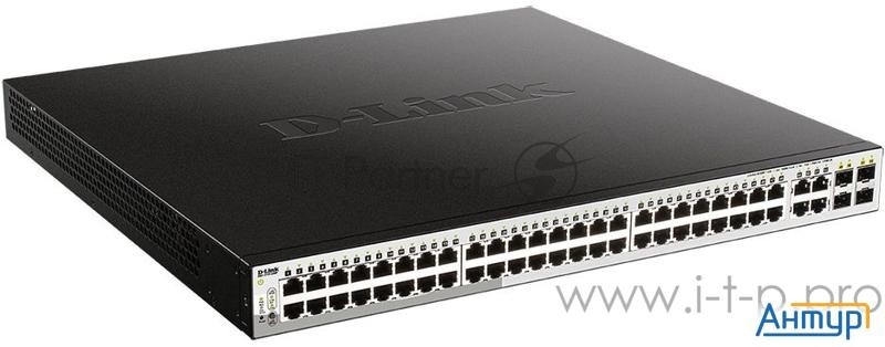 Коммутатор D Link Dgs 1210 52mp/fl1a, L2 Managed Switch With 48 10/100/1000base T Ports And  4 100/1