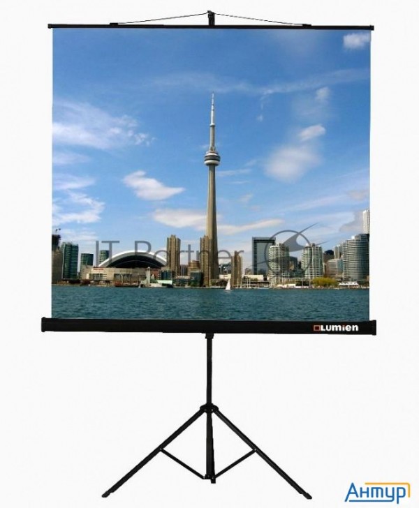 Экраны Lumien Lumien Экран на треноге 180x180 см Eco View Lev-100102 1:1 с возможностью настенного к
