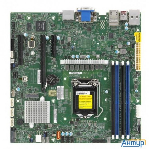 Supermicro Mbd-x12scz-f-o {soc-1200 Iw480 Matx 4xddr4 4xsata3 Sata Raid Eth} Ret