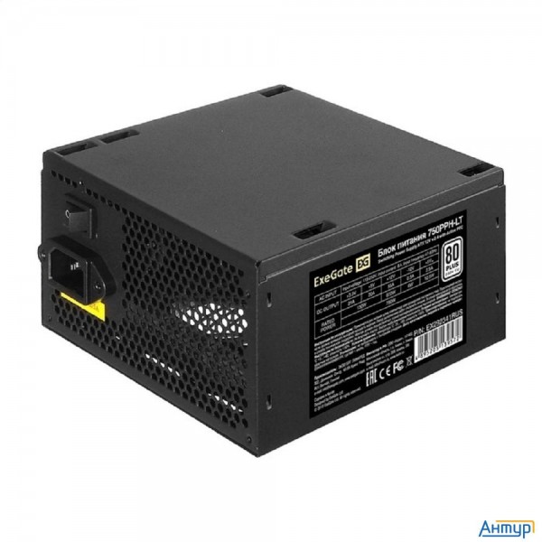 Exegate Ex292341rus Блок питания 750w Exegate 80 Plus® 750pph-lt (atx, Apfc, КПД 82% (80 Plus), 12cm