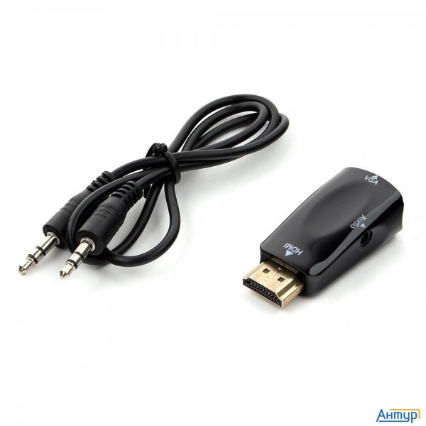 Gembird Переходник Hdmi-vga Cablexpert, 19m/15f (a-hdmi-vga-02)