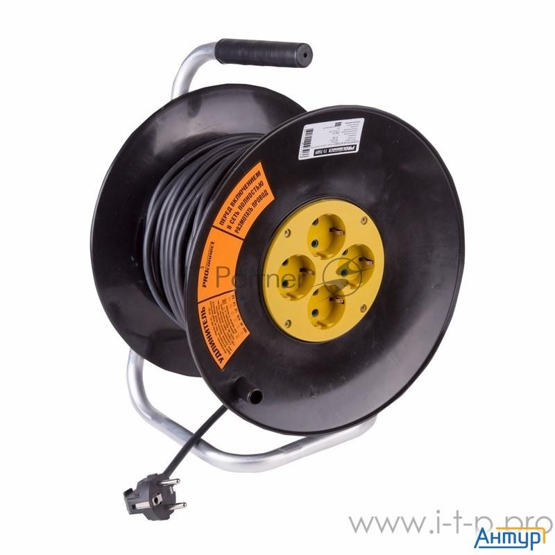 Удлинитель силовой на катушке 4 гнезда с/з 20 м 3х1,5 мм? Optima Proconnect