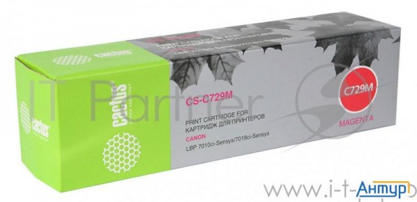 729m_cactus Картридж Cactus (cs-c729m) для принтеров Canon I-sensys Lbp7010c/ Lbp7018c, пу