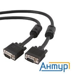 Vga 15m/15m Premium Gembird,15m,тройн. экран,феррит. кольца,пакет  [cc-ppvga-15m-b],черные