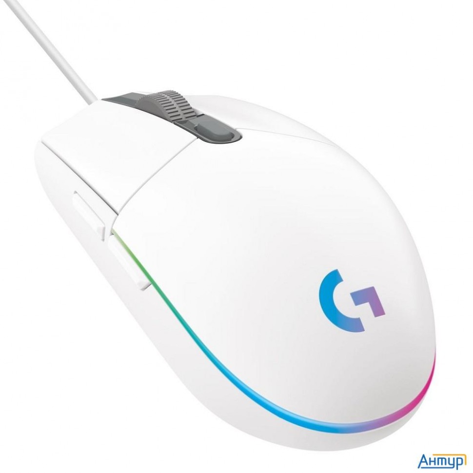 910-005824/910-005809 Мышь Logitech G102 Lightsync белый оптическая (8000dpi) Usb (6but)
