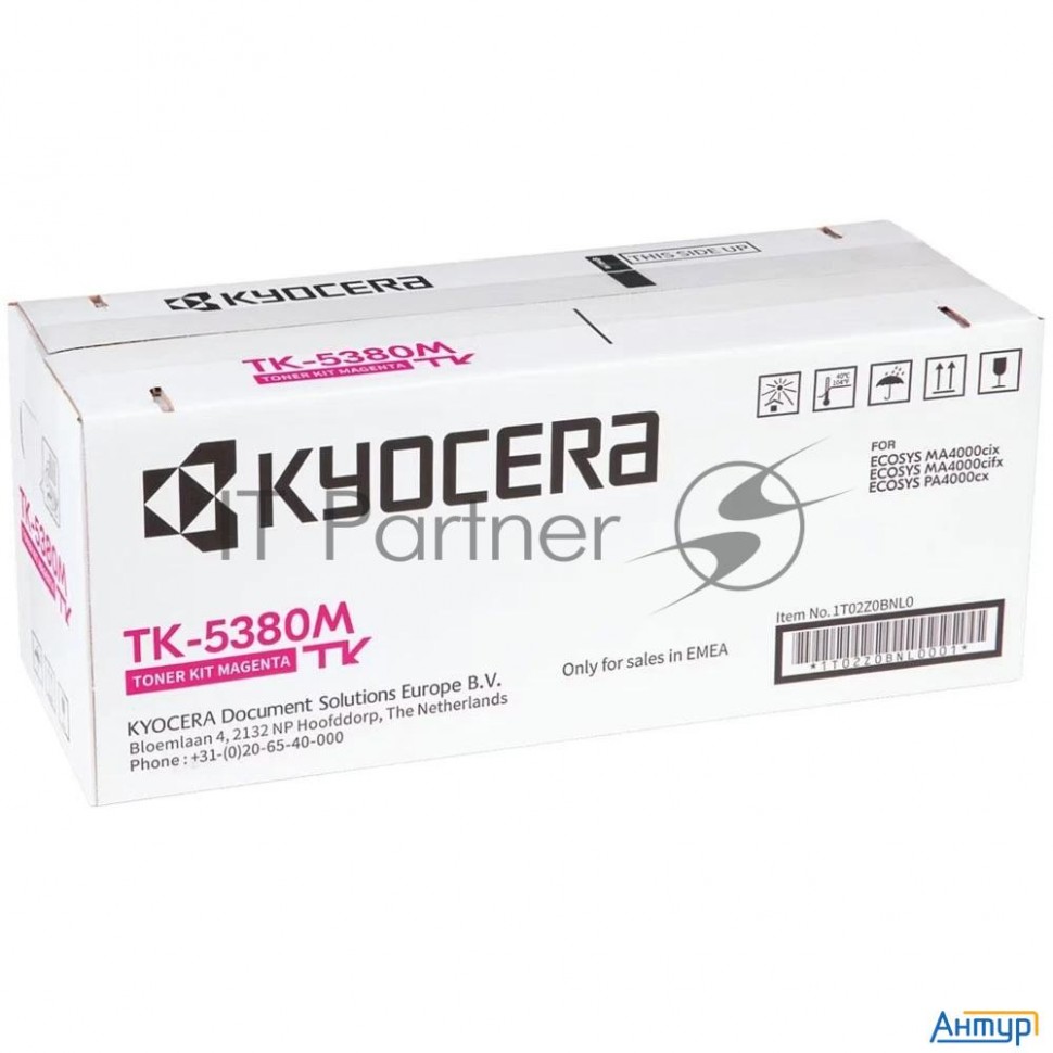 Картридж лазерный Kyocera Tk-5380m 1t02z0bnl0 пурпурный (10000стр.) для Kyocera Pa4000cx/ma4000cix/m