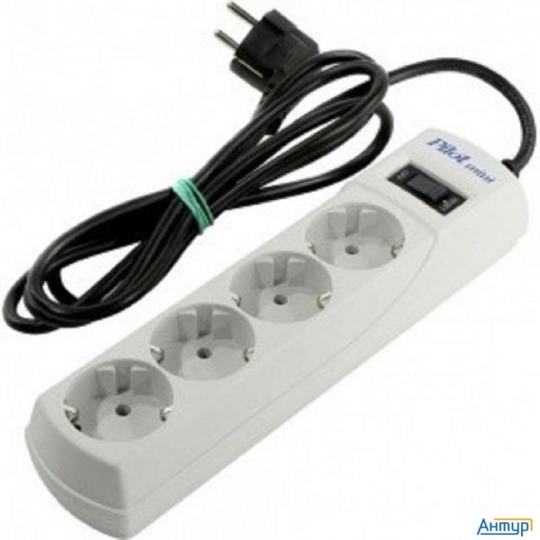 Zis Сетевой фильтр Pilot Mini {4 розетки, с заземлением} 1.8 м