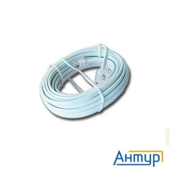 Cablexpert Tc6p4c-2m Кабель.телефонный аппарат-розетка 2 м белый