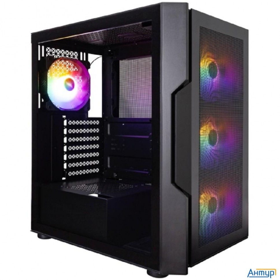 1stplayer Trilobite T7-p Black / Atx / 4x120mm Led Fans / T7-p-bk-4f1