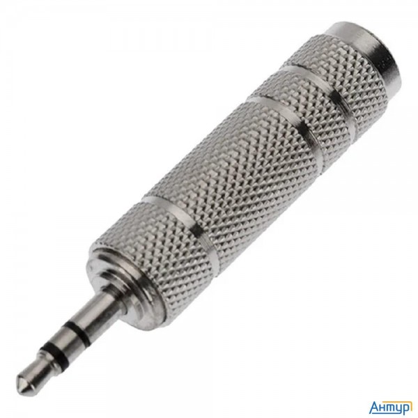 Rexant (14-0213) Переходник 3,5мм стерео штекер - 6,3мм стерео гнездо, металл