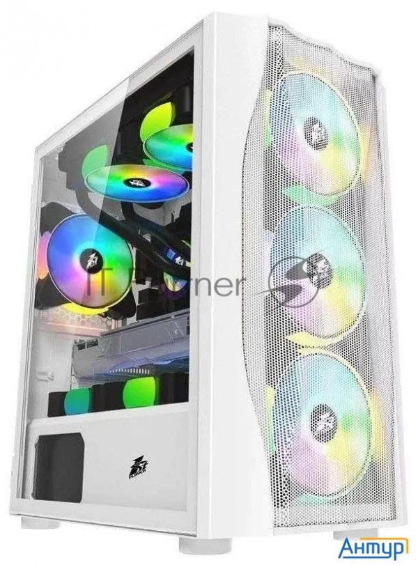 1stplayer Корпус Firebase X3-m White / Matx, Tg / 4x120mm Led Fans Inc. / X3-m-wh-4f1-w
