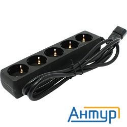 Exegate Ex221202rus Сетевой фильтр Exegate Spu-5-1.8b (5 розеток, 1.8м, Ups вилка, черный)