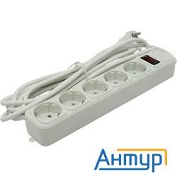 Exegate Ex221190rus Сетевой фильтр Exegate Sp-5-5w (5 розеток, 5м, евровилка, белый)