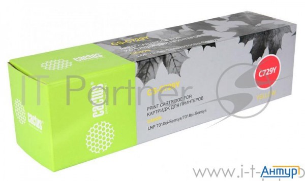 729y_cactus Картридж Cactus (cs-c729y) для принтеров Canon  I-sensys Lbp7010c/ Lbp7018c; ж