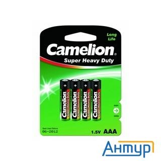 Camelion  R 03 Bl-4 (r03p-bp4g, батарейка,1.5В)