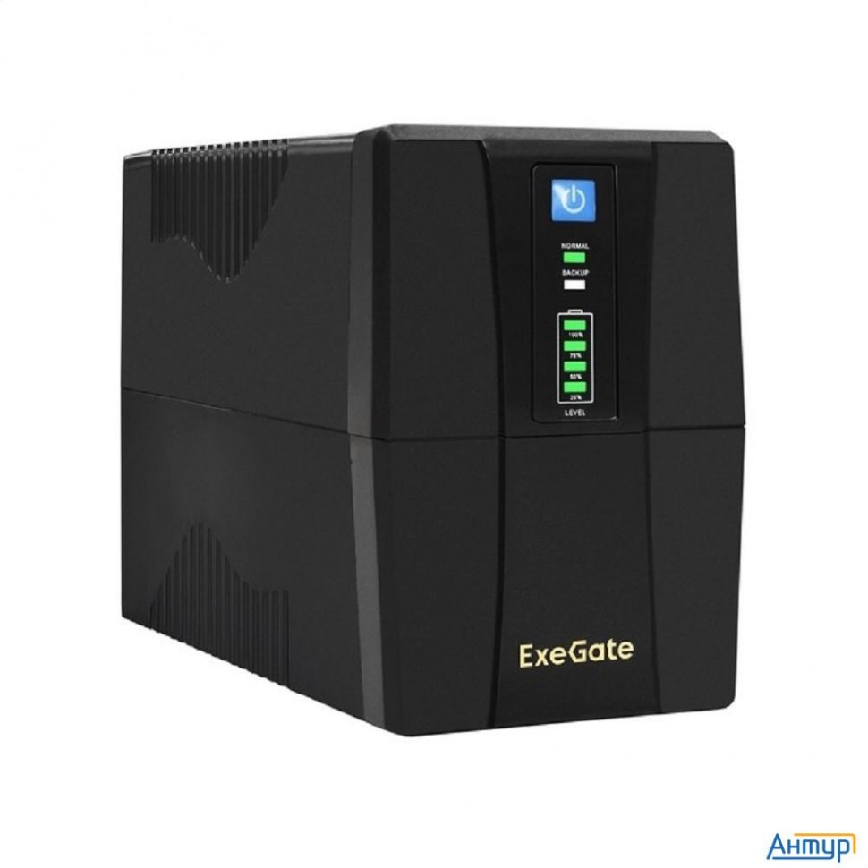Exegate Ex292784rus ИБП Exegate Power Back Bnb-1000.led.avr.4c13.rj.usb <1000va/550w, Led, Avr, 4*c1