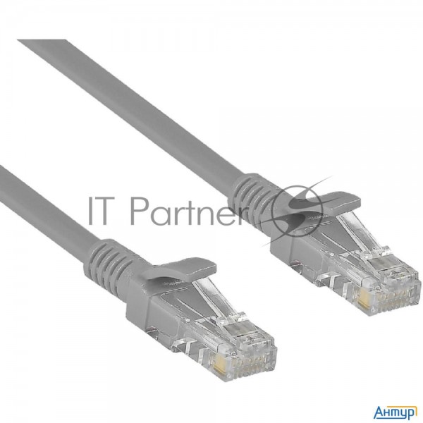 Коммутационный шнур Exegate Ex258663rus Патч-корд Utp кат. 5e,  0.3м Exegate серый