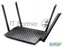Маршрутизатор беспроводной Asus Rt-ac1200 10/100base-tx черный (dual Band)