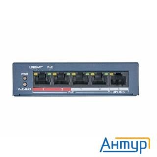 Hiwatch Ds-s504p(b) 5x100mb 4poe+ 35w Коммутатор неуправляемый