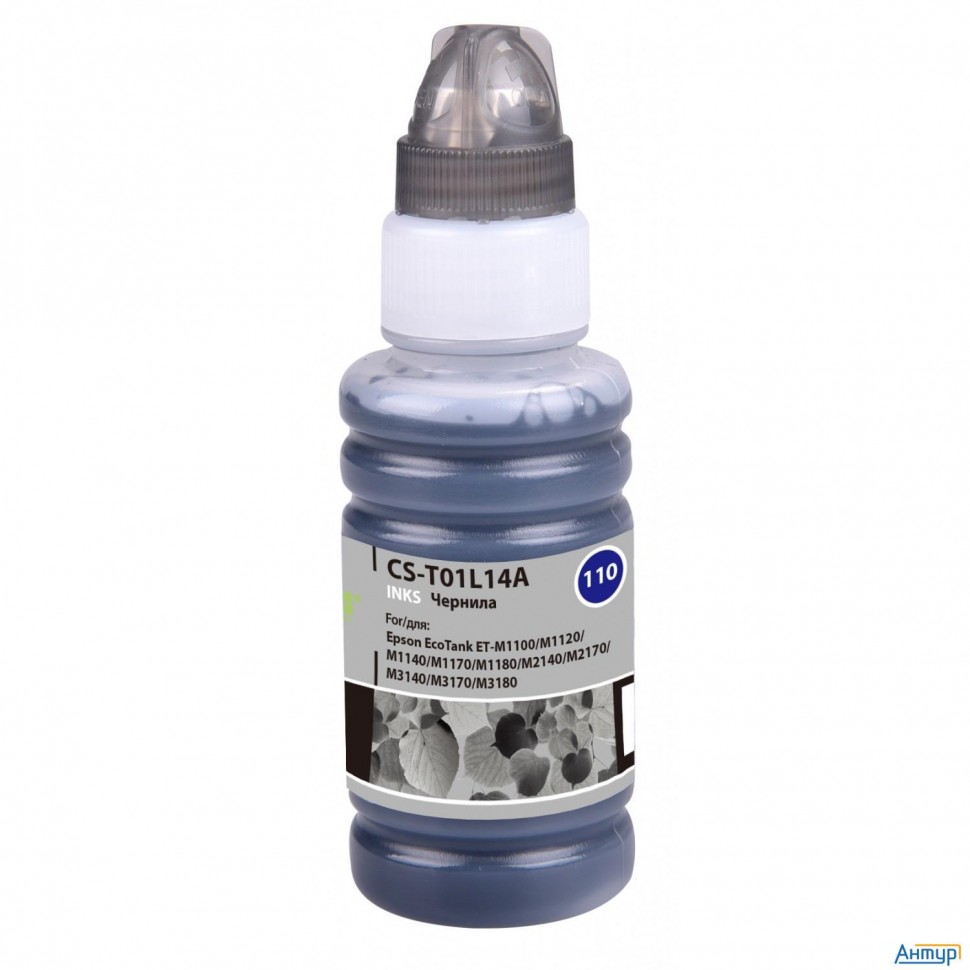 Чернила Cactus Cs-t01l14a 110s Bk, для Epson, 70мл, черный