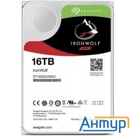 16tb Seagate Ironwolf (st16000vn001) {sata 6.0gb/s, 7200 Rpm, 64mb Buffer, 3.5",для Nas}
