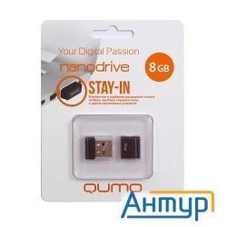 Usb 2.0 Qumo 8gb Nano [qm8gud-nano-b] Black