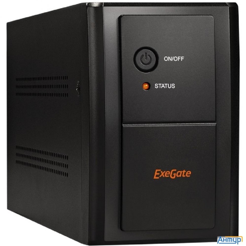 Exegate Ep285507rus ИБП Exegate Specialpro Unb-1600.led.avr.euro.rj.usb <1600va/950w, Led, Avr, 4 ев