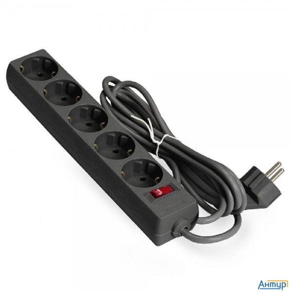 Exegate Ex279179rus Сетевой фильтр Exegate Sp-5-7b (5 розеток, 7м, евровилка, черный)