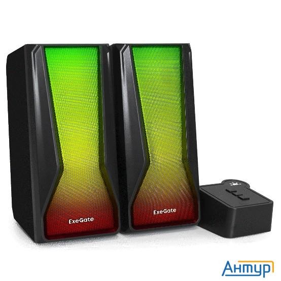 Exegate Accord 230 Ex289687rus (питание Usb,bluetooth, 2х3Вт (6Вт Rms), 60-20000Гц, цвет черный, Rgb