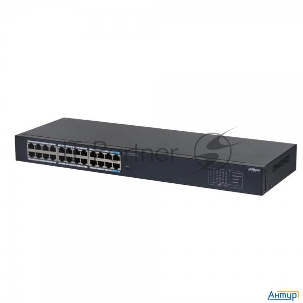 Dahua Dh-sg1024 24-портовый гигабитный неуправляемый коммутатор, 22xrj45 1gb, 2xrj45 1gb Uplink, ком