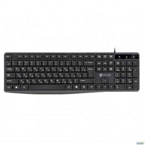 Клавиатура Оклик 145m черный Usb (1659983)