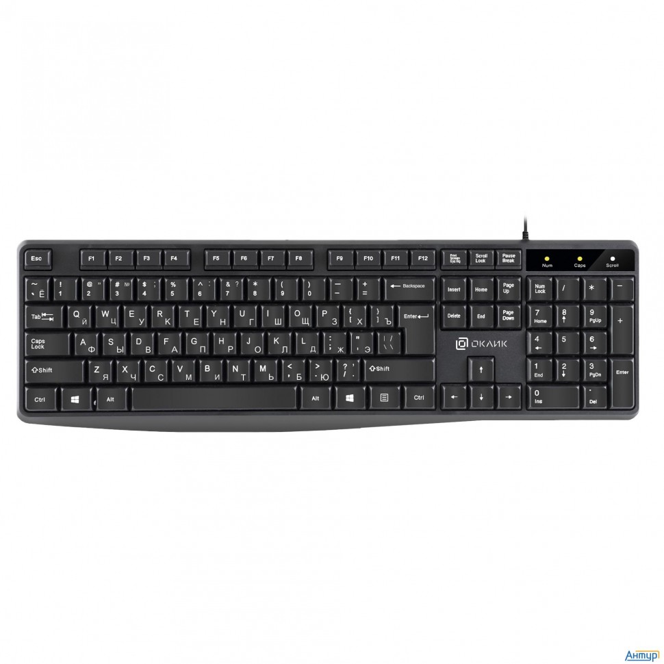 Клавиатура Оклик 145m черный Usb (1659983)