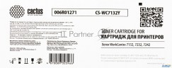 Картридж лазерный Cactus Cs-wc7132y 006r01271 желтый (8000стр.) для Xerox Wc 7132/7232/7242