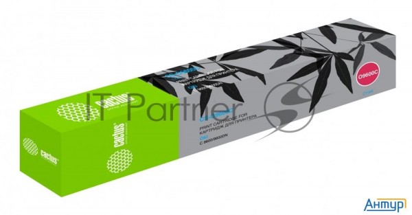 Тонер-картридж Cactus Cs-o9600c 42918915 голубой (15000 стр.) для Oki C 9600/9600dn