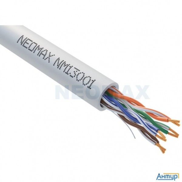 Neomax (nm13001-003) Шнур коммут. Utp 0.3 м, Cat.5е, серый, многожильный