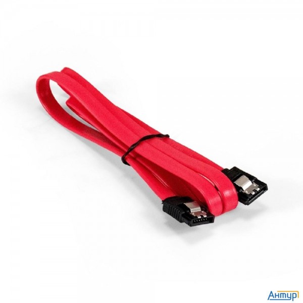 Exegate Ex294733rus Кабель Sata Exegate Ex-cc-sata-data-0.8l (7pin/7pin, металлические защелки, 0,8м