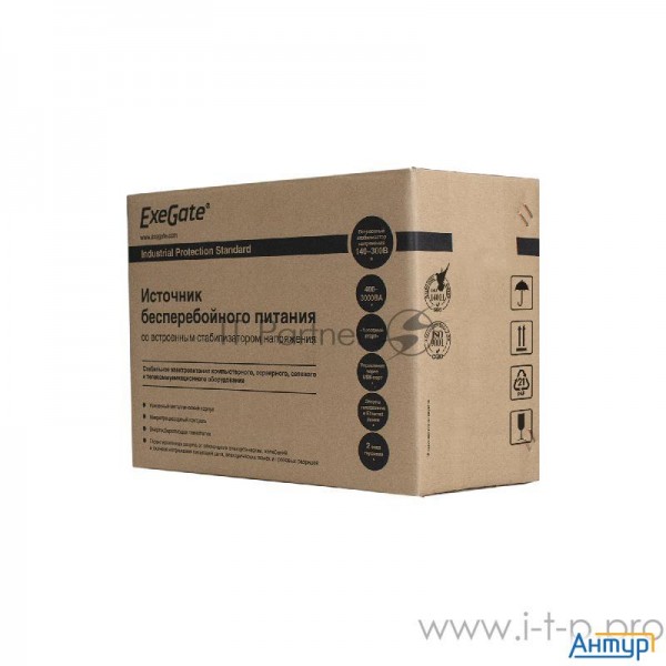 Источник бесперебойного питания Exegate Ep285586rus Specialpro Smart Llb-600.lcd.avr.c13 <600va/360w