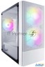 1stplayer Корпус Firebase X4-m White / Matx, Tg / 1x120mm & 2x140mm Led Fans Inc. / X4-m-wh-2f1p-w-1