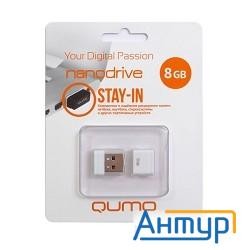 Usb 2.0 Qumo 8gb Nano [qm8gud-nano-w] White