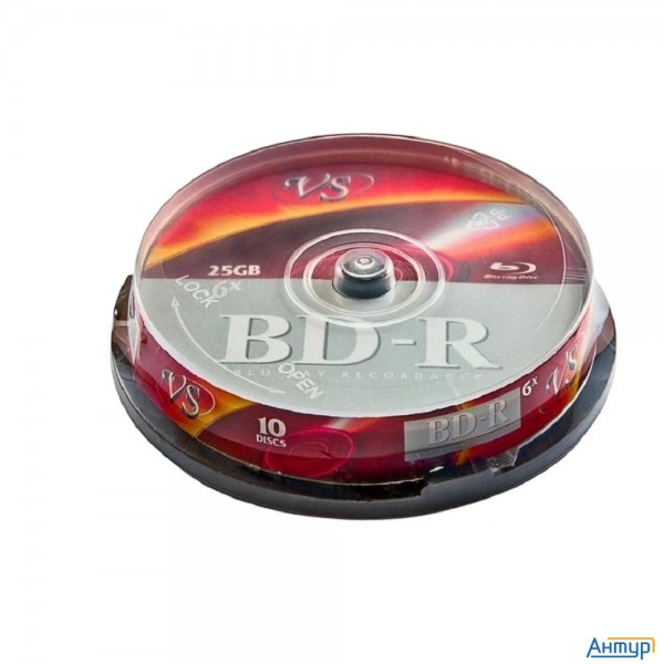 Диски Vs Bd-r 25 Gb 6x Cb/10 (620250)